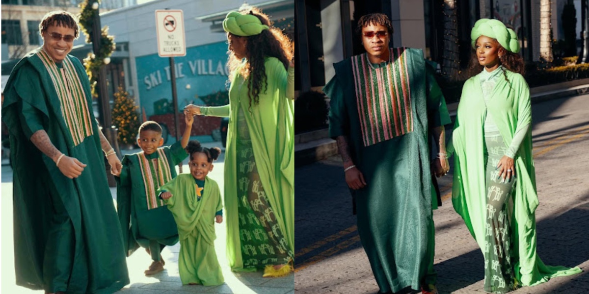 Rotimi and Vanessa Mdee Celebrate the New Year in Nigerian Luxury Labels