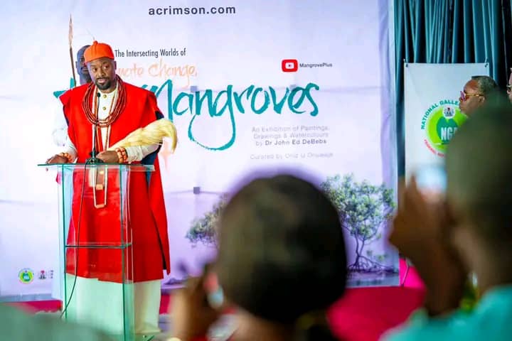 Olu of Warri Urges Protection of Niger Delta Mangroves at Art Exhibition