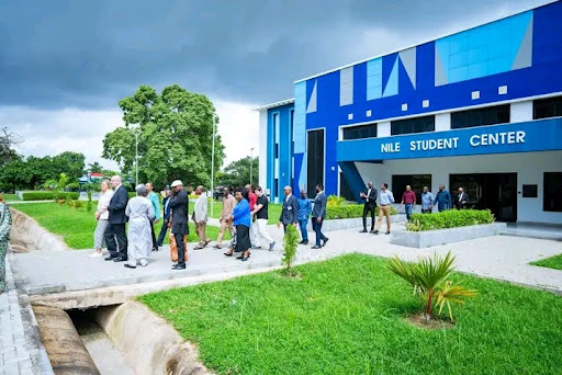 Campus tours of the student centre of Nile University, one of the Insta-worthy universities in Nigeria.