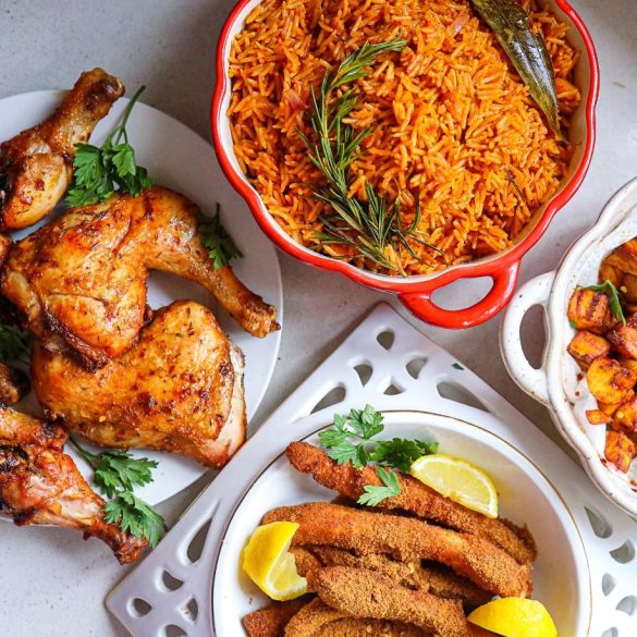 Top Nigerian Christmas foods 2025 – jollof rice, spicy stews, fried chicken, and traditional festive dishes